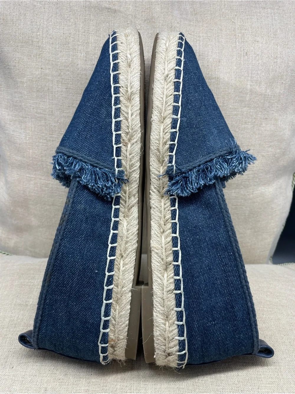 Lands End denim espadrille
